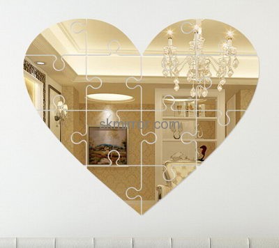 Factory hot sale acrylic wall mirror stickers MS-004