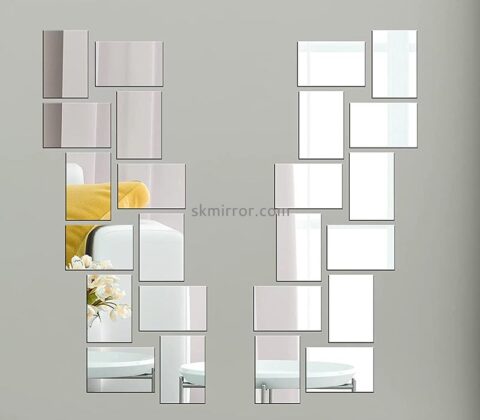 Wholesale custom acrylic wall 3D mirror stickers MS-1694