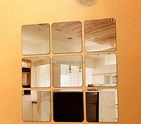 Wholesale custom acrylic wall squares mirror WM-023