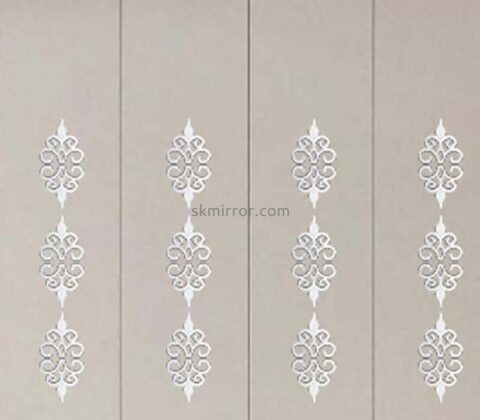 Wholesale custom acrylic wall decor 3D mirror stickers MS-1685