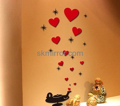 Bespoke acrylic mirror wall stickers for bedrooms MS-1656