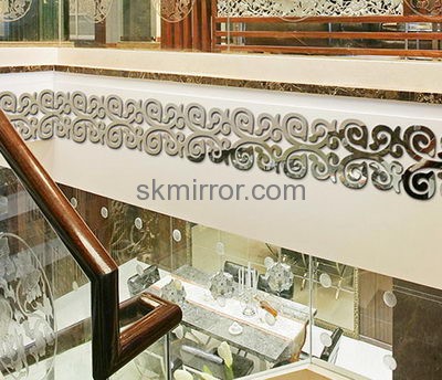 Bespoke acrylic 3d wall mirror stickers MS-1639