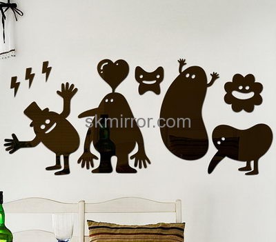 Bespoke acrylic mirror family wall decals stickers MS-1634