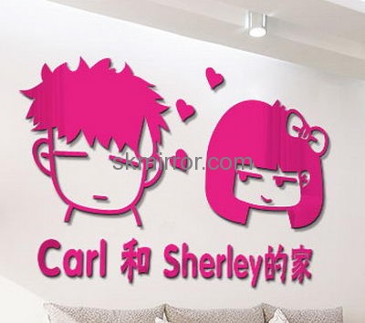 Bespoke acrylic 3d wall stickers for bedrooms MS-1621