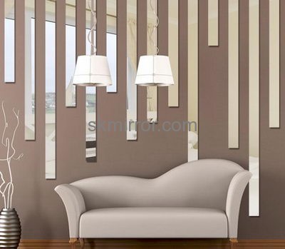 Bespoke acrylic mirror wall decals for living room MS-1613