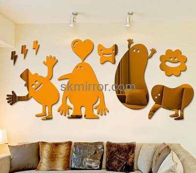 Bespoke acrylic mirror bedroom wall stickers MS-1610