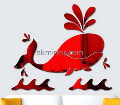 Custom acrylic wall mirror stickers MS-1571