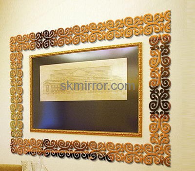 Customized acrylic mirror 3d wall stickers MS-1568