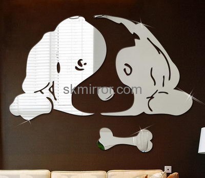 Custom and wholesale acrylic mirror home decor stickers MS-1556