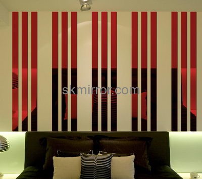 Custom acrylic mirror wall stickers for living room interior design MS-1547