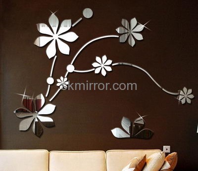 Acrylic manufacturers china custom plastic mirror stickers MS-1529