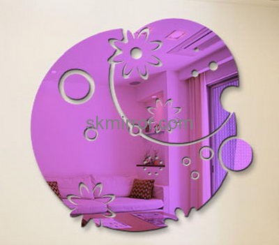 Acrylic items manufacturers custom unique wall mirror stickers MS-1523