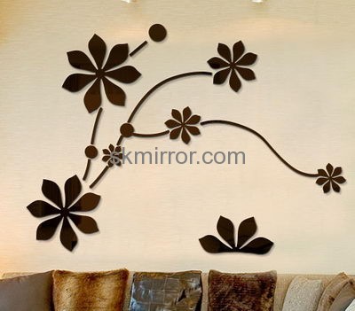 Acrylic products manufacturer custom home decor decals mirror stickers MS-1499