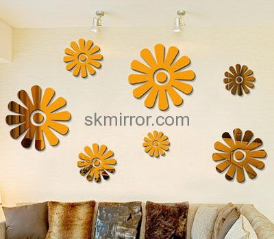 Acrylic manufacturers china custom acrylic wall mirror stickers MS-1419