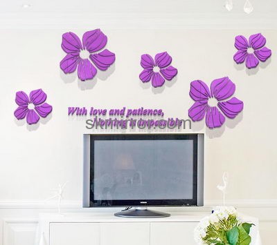 Acrylic company custom 3d wall decals cheap stickers MS-1406