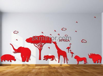 Plexiglass manufacturer custom acrylic wall decor stickers MS-1395