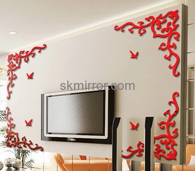 Lucite manufacturer custom 3d stickers wall design decals MS-1375