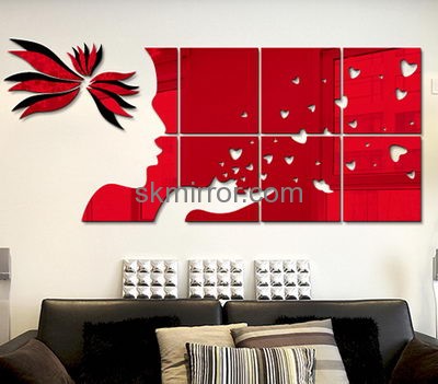 Lucite manufacturer custom 3d home decals stickers for walls MS-1336