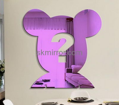 Plexiglass manufacturer custom mirror decorative stickers for walls MS-1334