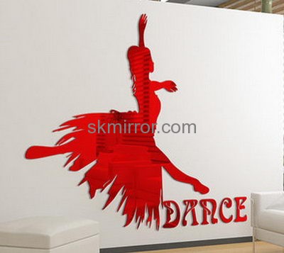 Acrylic factory custom made wall mirror stickers MS-1321