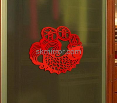 Plexiglass manufacturer custom decorative mirror stickers decals for walls MS-1279