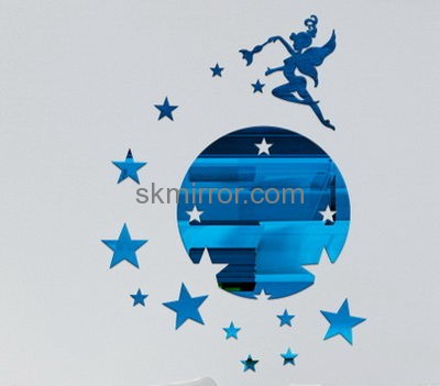 Plexiglass manufacturer custom 3d wall mirror stickers wall decals MS-1246