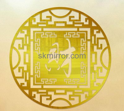 Acrylic manufacturers china custom decorative mirrors stickers for walls MS-1238