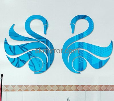 Plexiglass manufacturer custom 3d stickers decorative wall mirrors for living room MS-1235