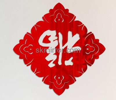 Acrylic manufacturers custom cheap decorative mirrors sticker MS-1229