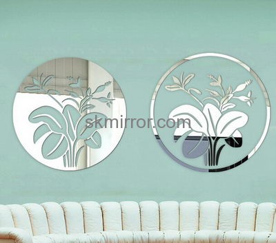 Acrylic factory custom wall mirror decals stickers for living room MS-1199