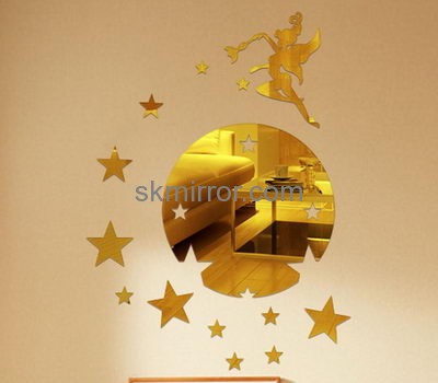 Acrylic products manufacturer custom star wall decals mirror stickers MS-1185