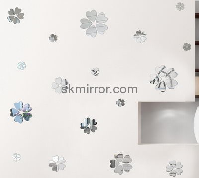 China acrylic manufacturer custom home decor wall decals mirror stickers MS-1178