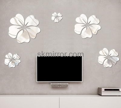 Perspex manufacturers customized cheap wall decals mirror stickers MS-1161