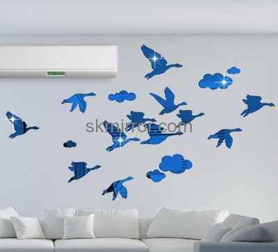 Acrylic manufacturers customized mirror decals and stickers MS-1125