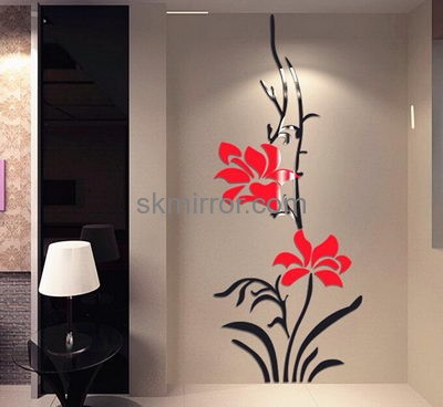 Mirror manufacture customized acrylic wall mirror decor stickers MS-1142