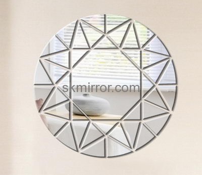 Acrylic plastic supplier customized decoration mirror sticker MS-1135