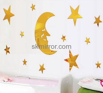 Acrylic items manufacturers customized mirror wall art stickers MS-1128