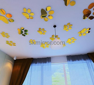 Acrylic manufacturers china customized mirror wall stickers for home MS-1112