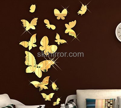 Plexiglass manufacturer customized acrylic mirror wall decals for girls room MS-1109