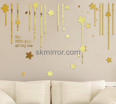 Mirror manufacturers customized acrylic wall decal mirror stickers MS-1042