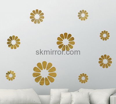 Sticker manufacturer customized acrylic mirror home decor wall stickers MS-1038