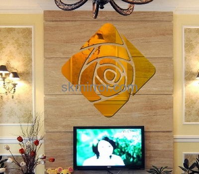 Sticker manufacturer customized acrylic mirror home decor stickers MS-1029