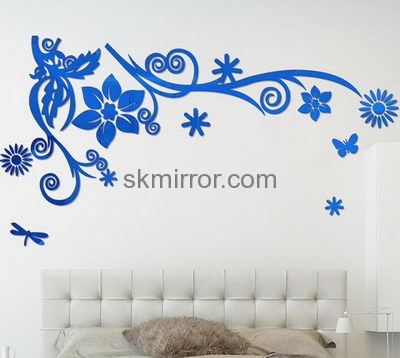 Wholesale mirrors suppliers customized plexiglass wall mirror stickers MS-931