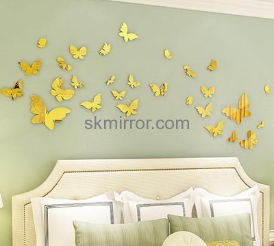 Mirror company customized acrylic butterfly wall decals mirror MS-929