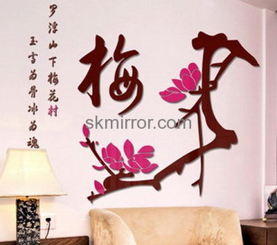 Mirror suppliers custom design mirror letters decals for walls MS-917