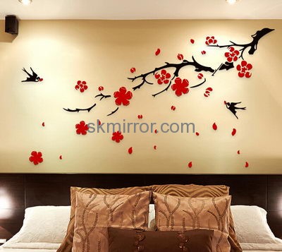 Sticker manufacturer custom made flower wall stickers MS-897