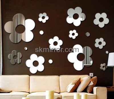 Mirror company customized cheap acrylic small wall stickers mirror MS-884