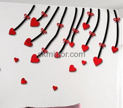 Mirror manufacturers customized perspex room decor stickers mirrors MS-882