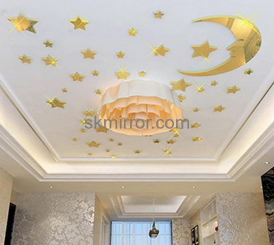 Mirror manufacture customized vinyl decal star wall stickers MS-877