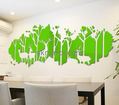 Mirror manufacturers customized 3d mirror jungle wall stickers MS-872